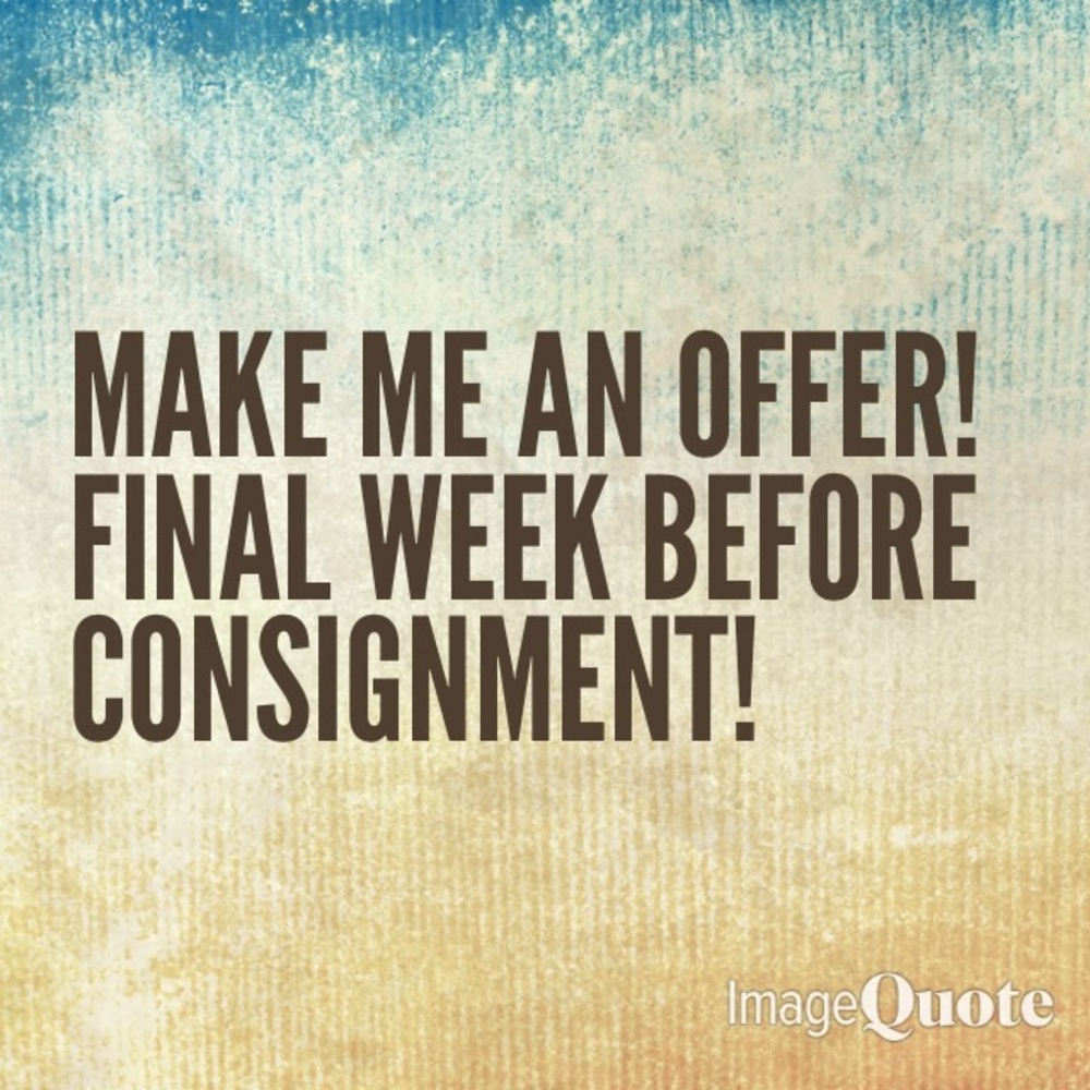 Reasonable offers accepted!